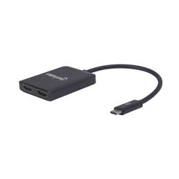 Manhattan USB-C TO DUAL Hdmi Converter - MST HUB - 152969