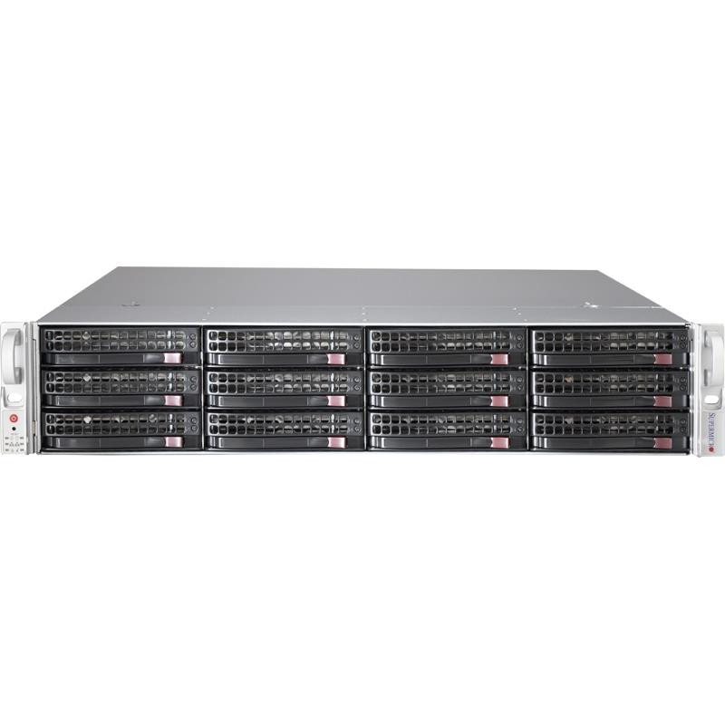Supermicro Superchassis 826Be2C-R920Wb - Rack-Mountable - Black - 2U - 14 X Bay - 3 X 3.15" X Fan(S) Installed - 2 X 920 W - Power Supply Installed - 12 X External 3.5" Bay - 2 X External 2.5" Bay - 7X Slot(S) Expander - CSE-826BE2C-R920WB