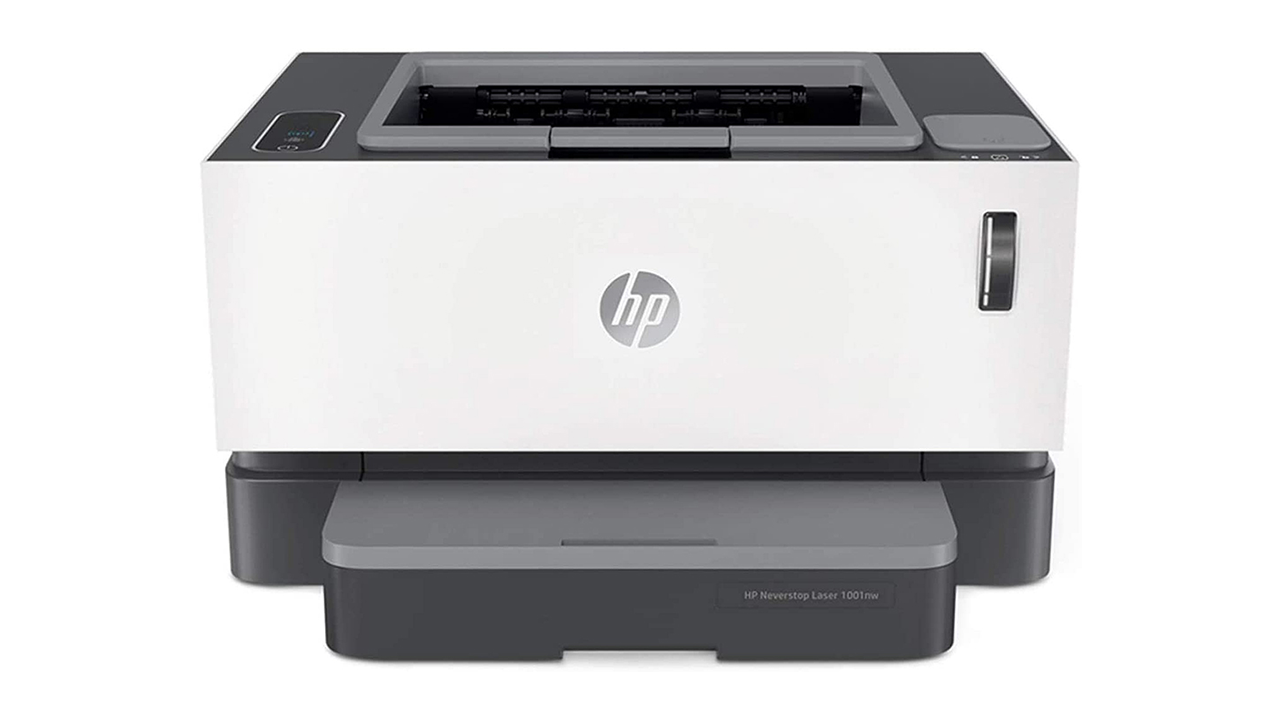 HP  Neverstop 1001nw Desktop Laser Printer - Monochrome - 21 ppm Mono - Manual Duplex Print - 150 Sheets Input - Ethernet - Wireless LAN - HP  Smart App - 20000 Pages Duty Cycle Printer - 5HG80A#BGJ