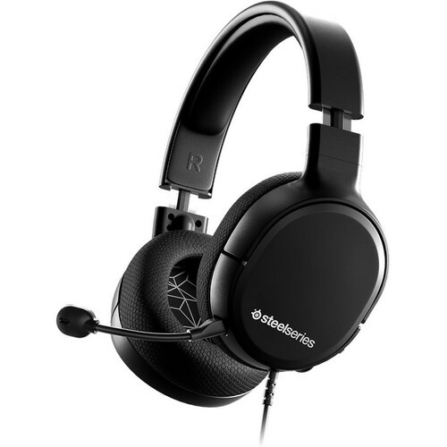 Steelseries Arctis 1 All-Platform Wired Gaming Headset - Stereo - Mini-phone (3.5mm) - Wired - 32 Ohm - 20 Hz - 20 kHz - Over-the-head - Binaural - Circumaural - 9.84 ft Cable - Bi-directional, Noise Cancelling Microphone - Black - 61429