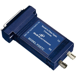 Advantech  B+B SmartWorx High Speed RS-232/422/485 Fiber Modem - 2 x ST Ports - Multi-mode - 4 km - Rail-mountable, Panel-mountable - FOSTC