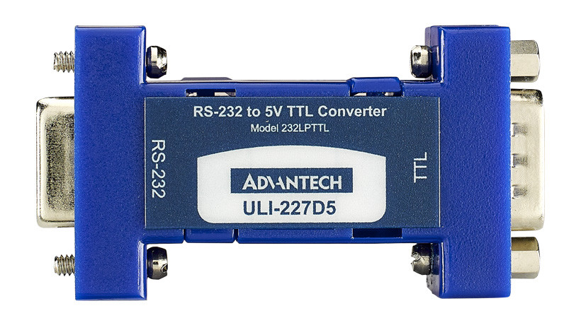 Advantech B+B SmartWorx Serial RS-232 DB9 Female To TTL DB9 Male Port Powered Converter - 1 x 9-pin DB-9 RS-232 Serial Female - 1 x 9-pin DB-9 Serial Male - BB-232LPTTL