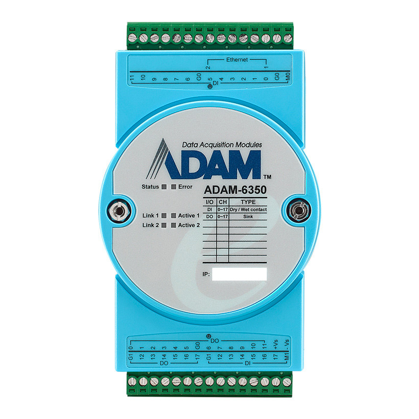 Advantech B+B SmartWorx OPC UA and Security Remote I/O_DI/O Mod - ADAM-6350-A1