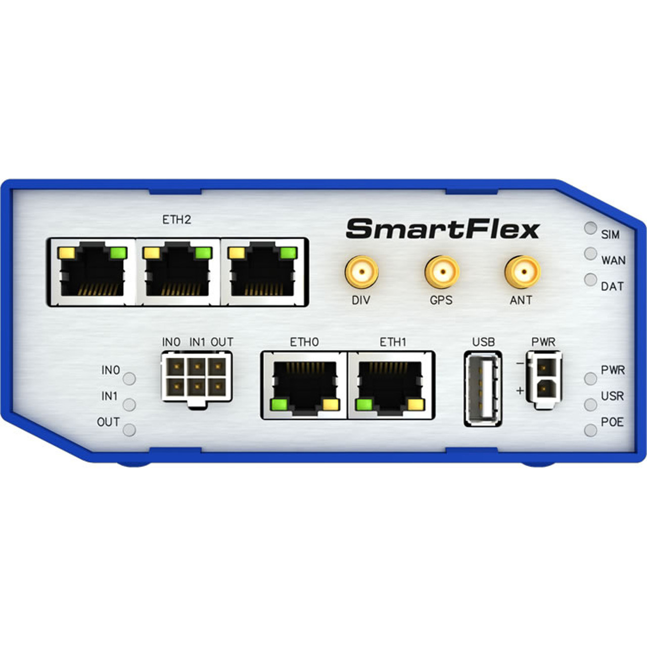 Advantech B+B SmartWorx SmartFlex – EMEA, 5x ETH, Plastic Enclosure, ACC EU – BB-SR30300111