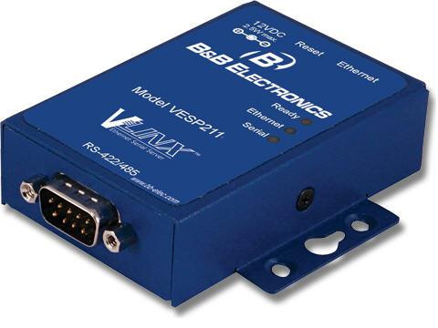 Advantech B+B SmartWorx VLINX Ultra Compact 1port Mini Serial SVR US Power Supply - BB-VESP211-485