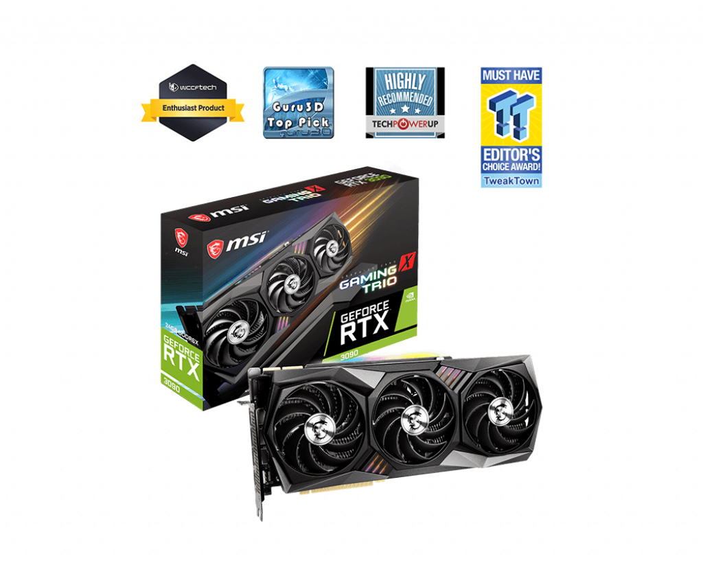 MSI Geforce Rtx 3090 Gaming X Trio 24G Gddr6X Graphics Card