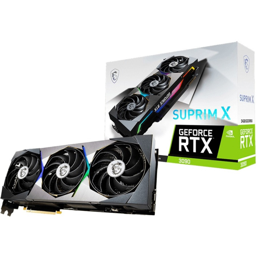 MSI Rtx 3090 Suprim X 24G Nvidia Graphics - 1.88 Ghz Boost Clock - 384 Bit Bus Width - Pci Express 4.0 - Displayport - Hdmi 24G Gddr6X 3Xdp 1Xhdmi - GeForce RTX 3090 SUPRIM X 24G