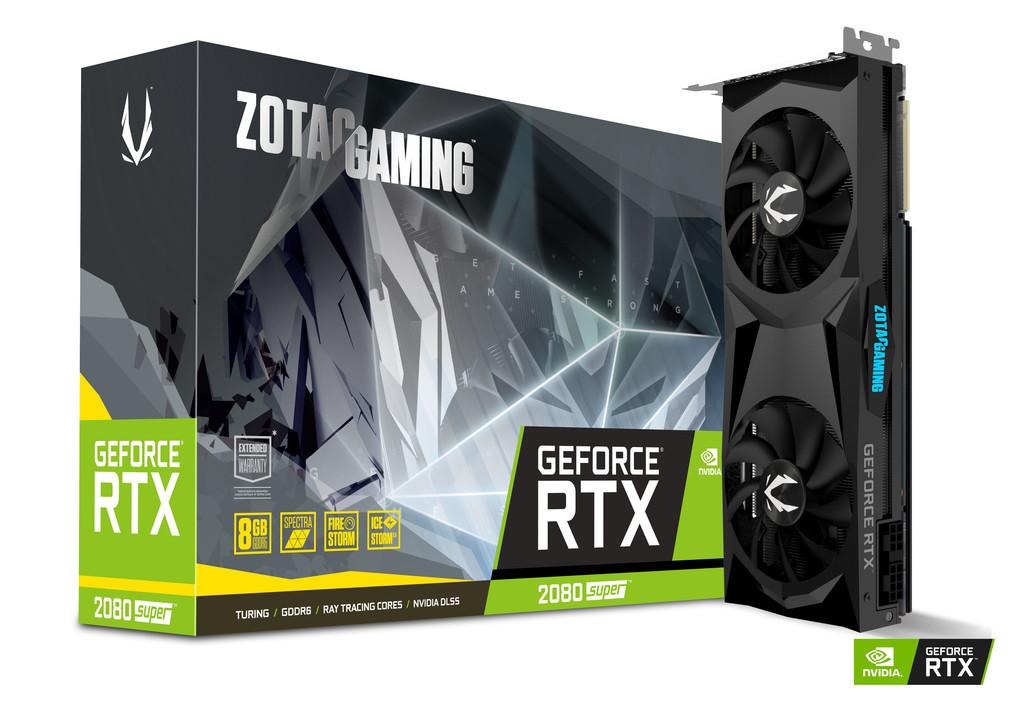 Zotac Gaming Geforce Rtx 2080 Super Twin Fan 3072 Cores Boost: 1815 Mhz 8Gb Gddr6 / 15.5 Gbps / 256-Bit - ZT-T20820F-10P