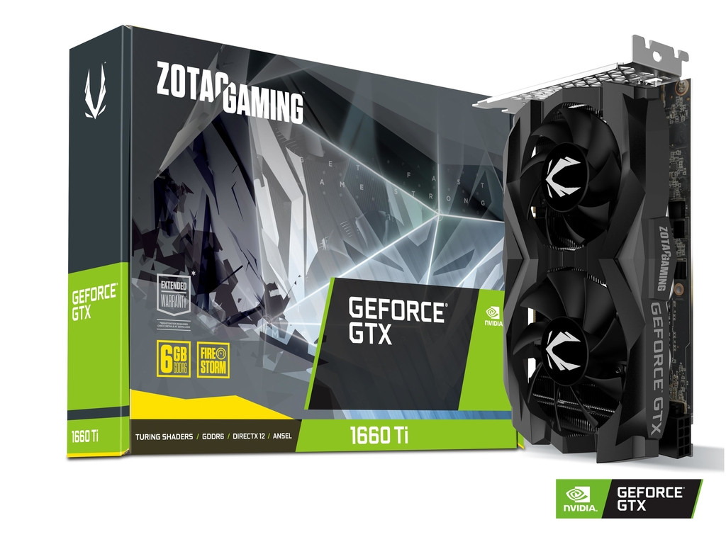 Zotac Gaming Geforce Gtx 1660 Ti 6Gb Gddr6 1536 Coresboost: 1770 Mhz 6Gb Gddr6 / 12 Gbps / 192-Bit - ZT-T16610F-10L