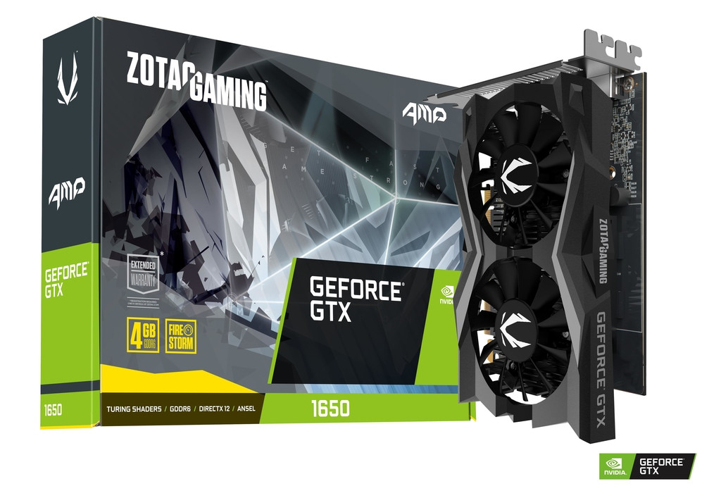 Zotac Gaming Geforce Gtx 1650 Amp Gddr6 896 Cores Boost: 1650 Mhz 4Gb Gddr6 / 12 Gbps / 128-Bit - ZT-T16520D-10L