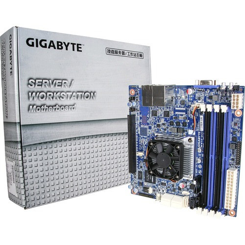 Gigabyte MB10-S0 Server Motherboard Intel Chipset -Socket BGA-667 -Mini ITX Intel Xeon D=541 -32 GB DDR4 SDRAM Maximum RAM -UDIMM, RDIMM, DIMM 4 x Memory Slots Gigabit Ethernet -6 x SATA Interfaces 32/16GB MITX PCIEX16 - MB10-S0-