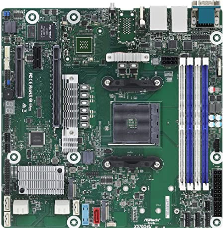 AsRock Rack X570D4U micro-ATX Server Motherboard AMD AM4 PGA 1331 Dual GLAN - X570D4U