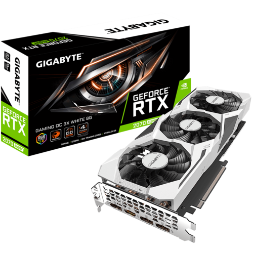 Gigabyte GeForce® RTX 2070 SUPER™ GAMING OC 3X WHITE 8G (rev. 1.0/1.1) - GV-N207SGAMINGOC WHITE-8GD