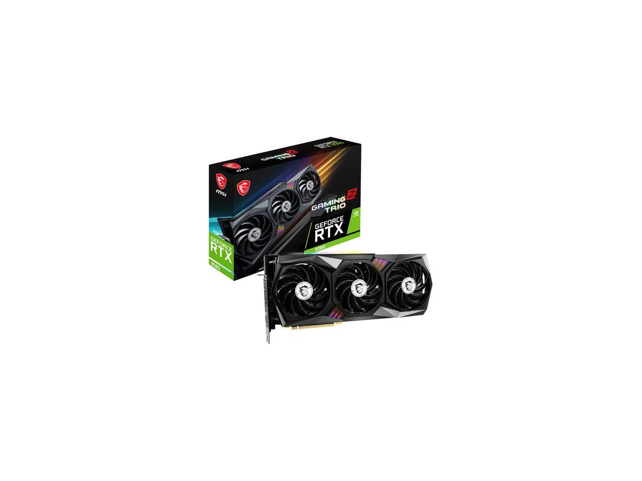 MSI Gaming Geforce Rtx 3060 12Gb Gddr6 Pci Express 4.0 Graphic Card Rtx 3060 Gaming Z Trio 12G Lhr - GeForce RTX 3060 Gaming Z Trio 12G LHR