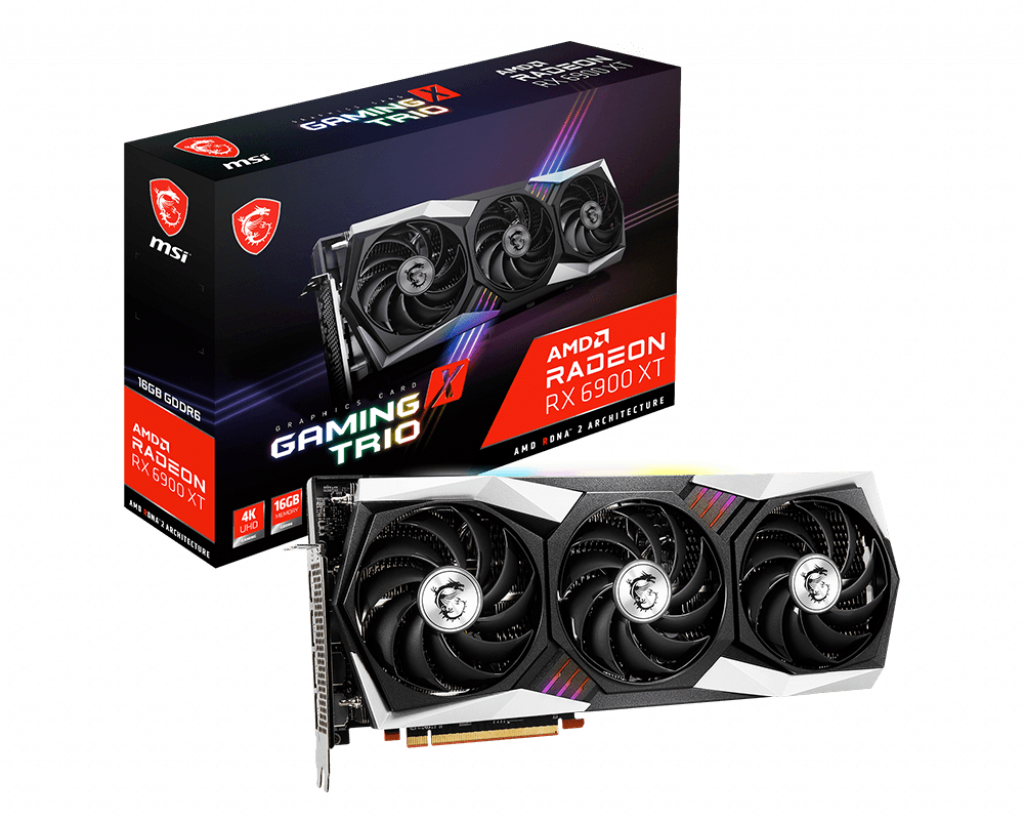 MSI Radeon Rx 6900 Xt Gaming X Trio 16G - 2340 Mhz / 16 Gbps 16Gb Gddr6 Displayport X 3 Hdmi X 1 (More Qty Reduce Pricing))