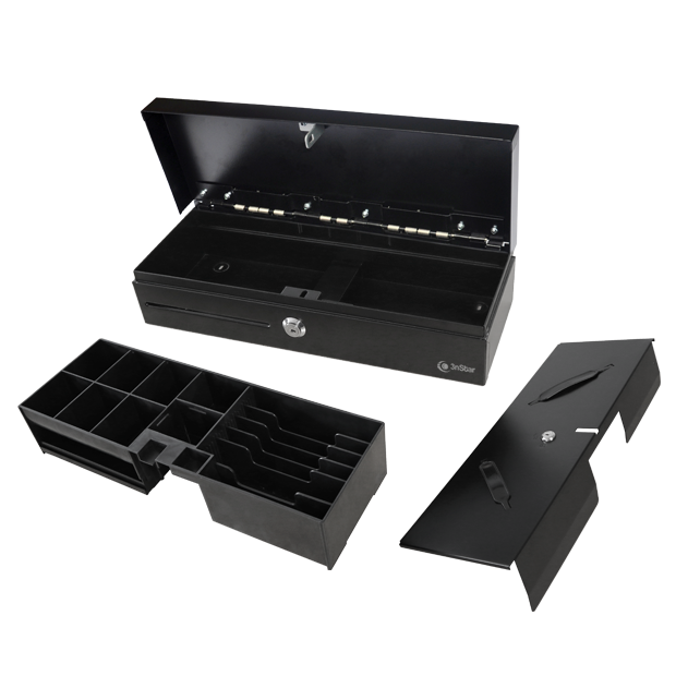 3nStar Heavy Duty Flip Lid Cash Drawer Drawer 6 Bills/8 Coins CDF20/CDF20SS - CDF20