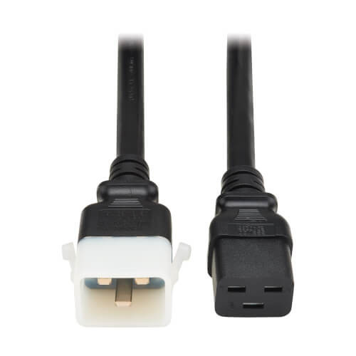 Eaton Tripp Lite series PDU Power Cord, C19 to P-Lock C20 - Heavy-Duty, 20A, 250V, 12 AWG, 4 ft. (1.2 m), Black - P036-E04