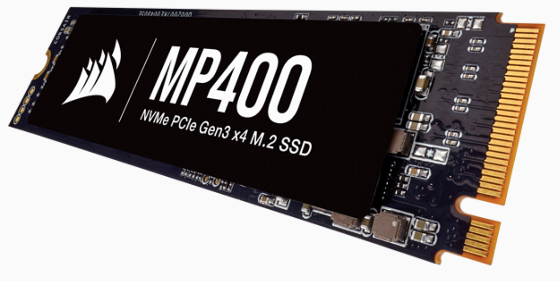 Corsair MP400 8 TB Solid State Drive - M.2 2280 Internal - PCI Express NVMe (PCI Express NVMe 3.0 x4) - Notebook, Motherboard Device Supported - 1600 TB TBW - 3480 MB/s Maximum Read Transfer Rate - 256-bit - CSSD-F8000GBMP400
