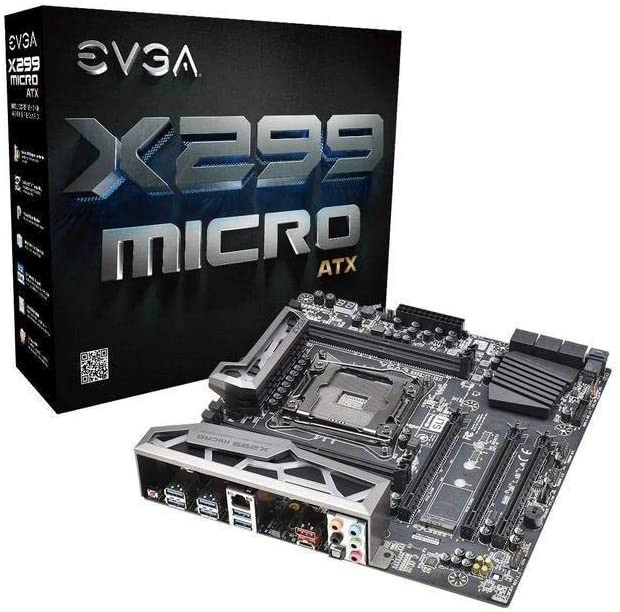 EVGA X299 MICRO ATX 2, LGA 2066, Intel X299, SATA 6Gb/s, USB 3.1 Gen2, USB 3.1 Gen1, mATX, Intel Motherboard - 121-SX-E296-KR