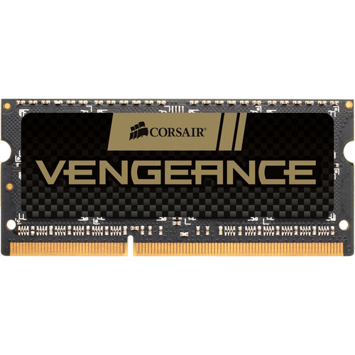 Corsair Vengence 4GB DDR3 SDRAM Memory Module - For Notebook - 4 GB (1 x 4GB) - DDR3-1600/PC3-12800 DDR3 SDRAM - 1600 MHz - CL9 - Non-ECC - Unbuffered - 204-pin - SoDIMM -Lifetime Warranty VENGEANCE PERFORMANCE SODIMM - CMSX4GX3M1A1600C9