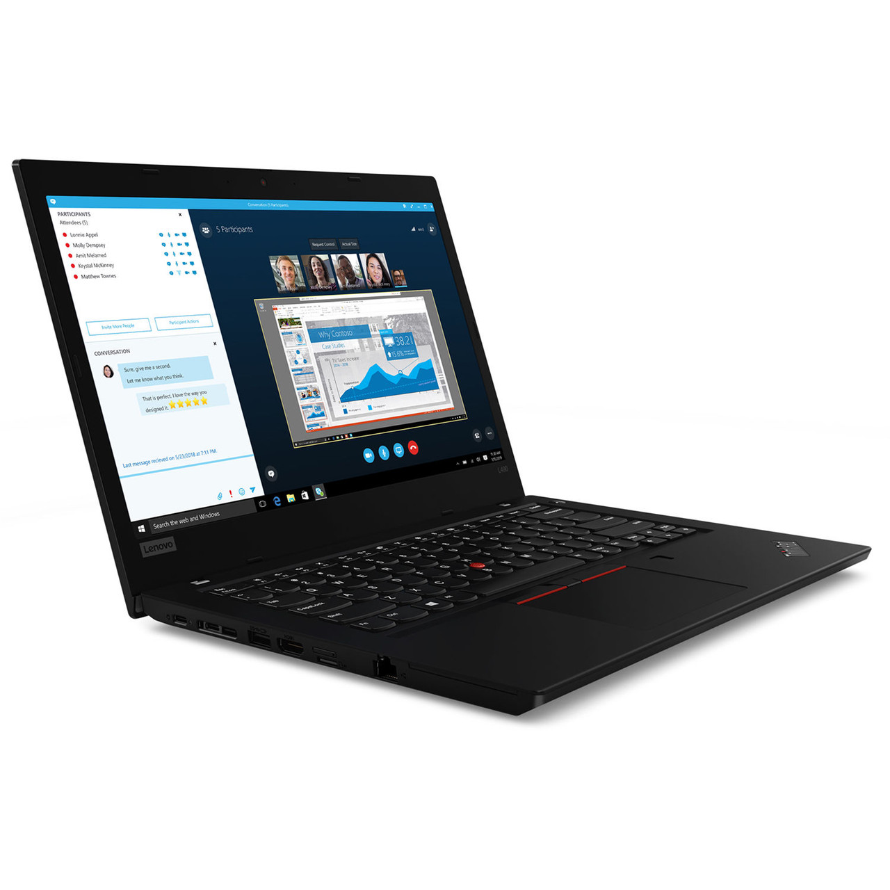 Lenovo Thinkpad L490 14" Fhd I5-8265U 8Gb 256Gb Ssd Webcam Fpr Win10Pro Warranty - L490-001