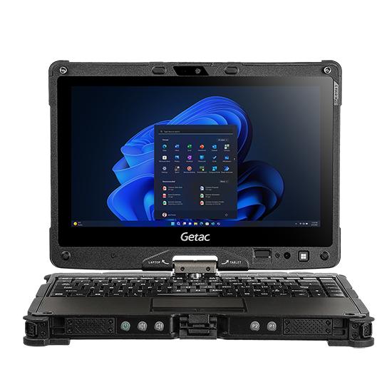 Getac V110 Fully Rugged 11.6in Windows Os Convertible Laptop With 3yr Bumper To Bumper Warranty - GE-WHPASSETTAG