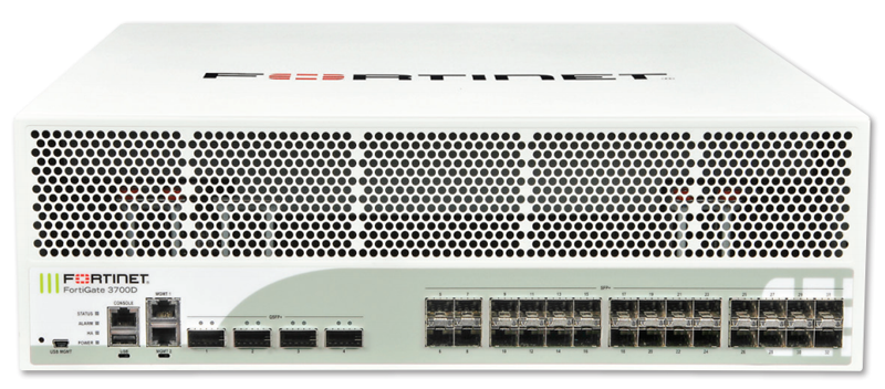 Fortinet 4 x 40GE QSFP+ slots , 28 x 10GE SFP+ slots, 2 x GE RJ45 Management, FortiASIC NP6 And CP8 hardware accelerated, 960 GB onboard storage, And dual AC power supplies. NEBS Certified. - FG-3700D-NEBS