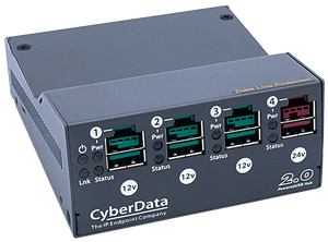 CyberData PoweredUSB 4-Port 2.0 Hub - 010807