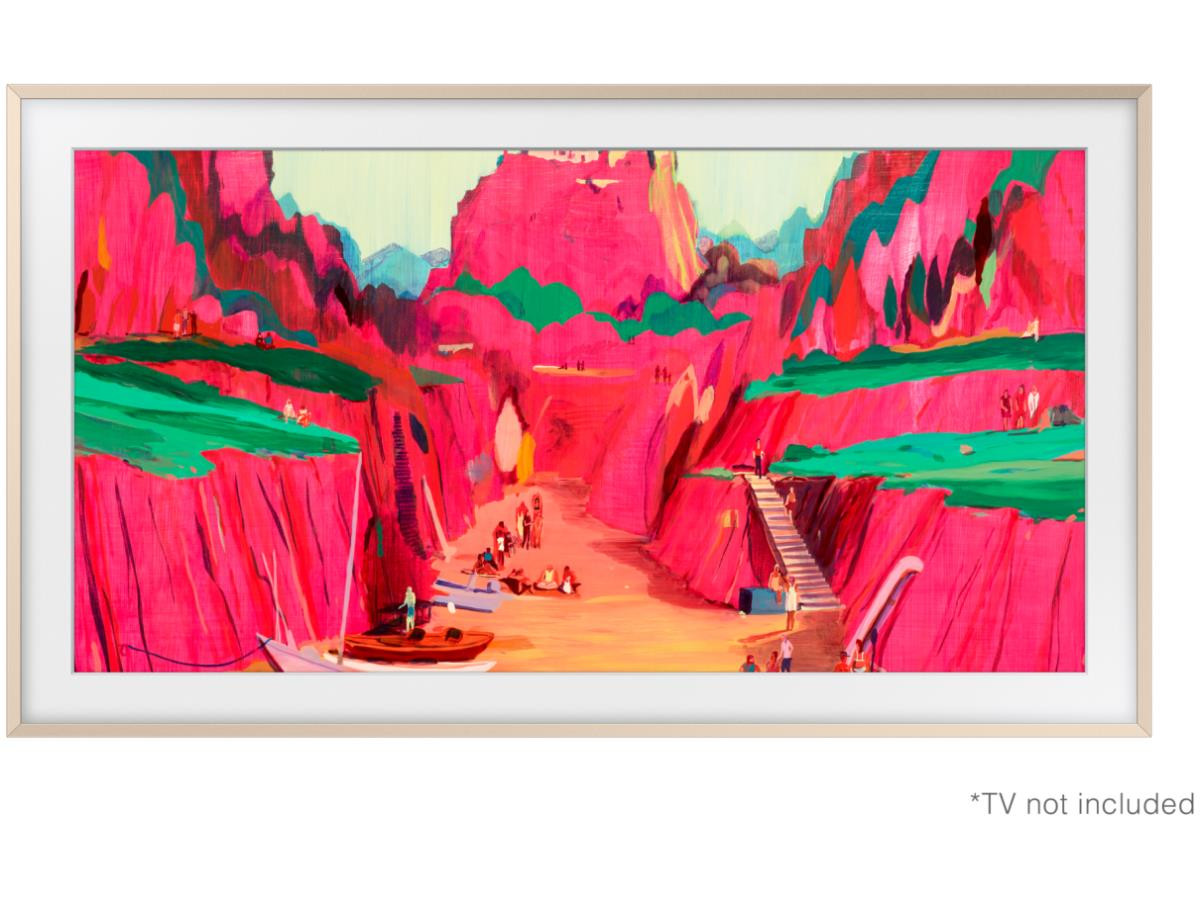 Samsung 85in The Frame Customizable Bezel - Sand Gold Metal - VG-SCFF85SGMZA