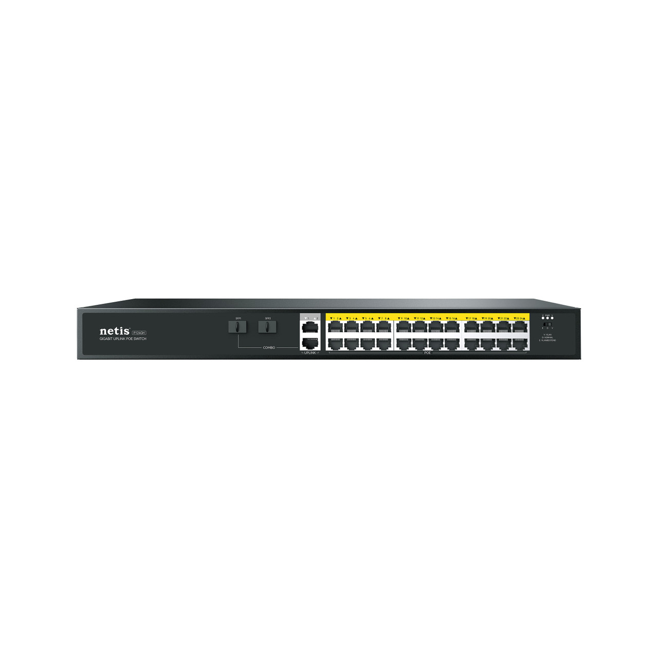 Netis POE+2GE Uplink POE Switch - P124GH