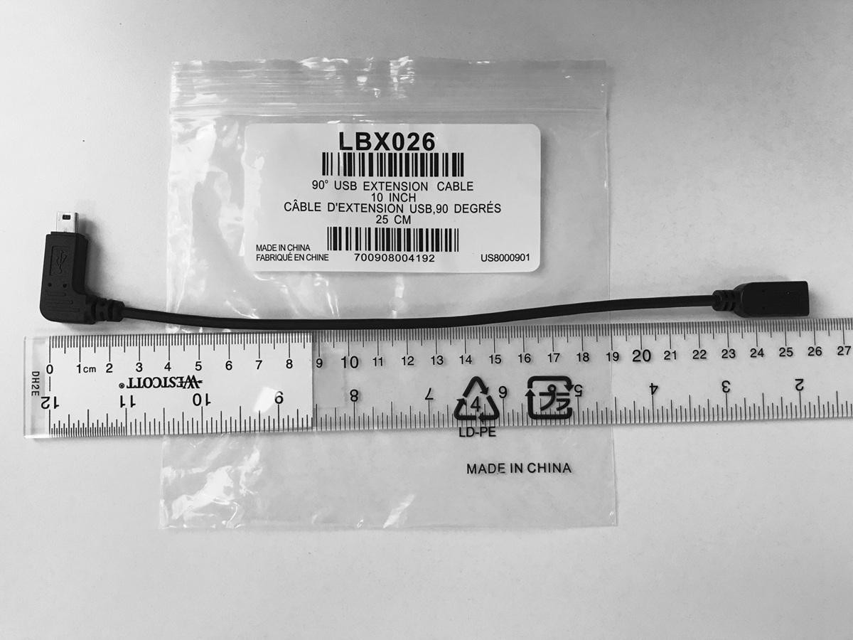 Brother Mini USB Data Transfer Cable - 10" Mini USB Data Transfer Cable for Printer - First End: Mini USB Type B - Male - Second End: Mini USB - Female - LBX026