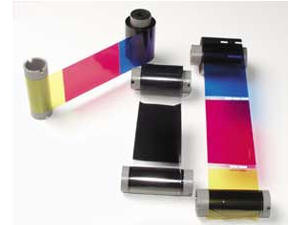 Fargo YMCKK Full-color ribbon with two resin black panels - 250 images - 81738