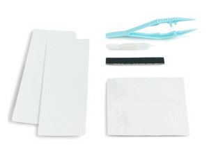 Fargo Cleaning Kit includes 2 CardJet Cleaning Cards, 2 Alcohol Wipes, 1 Ink Felt, 1 Pipette of Grease, Tweezers and Instructions - 85884