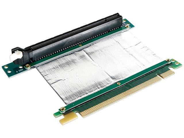 iStarUSA PCIe x16 to PCIe x16 Riser Card with 5cm RIBBON Cable - DD-666-C5