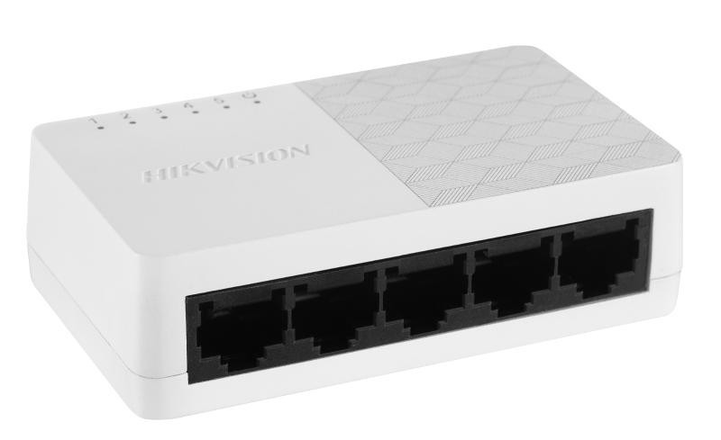 Hikvision 5-Port Fast Ethernet Plastic Switch - DS-3E0105D-O