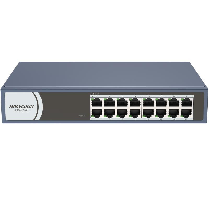 Hikvision 16-Port Fast Ethernet Switch - DS-3E0116R-O