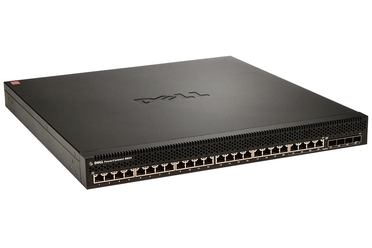 Dell Power Connect 8024 24PORT SWITCH. NOT ELIGIBLE FORDell REBATES OR REPORTING. - D162M