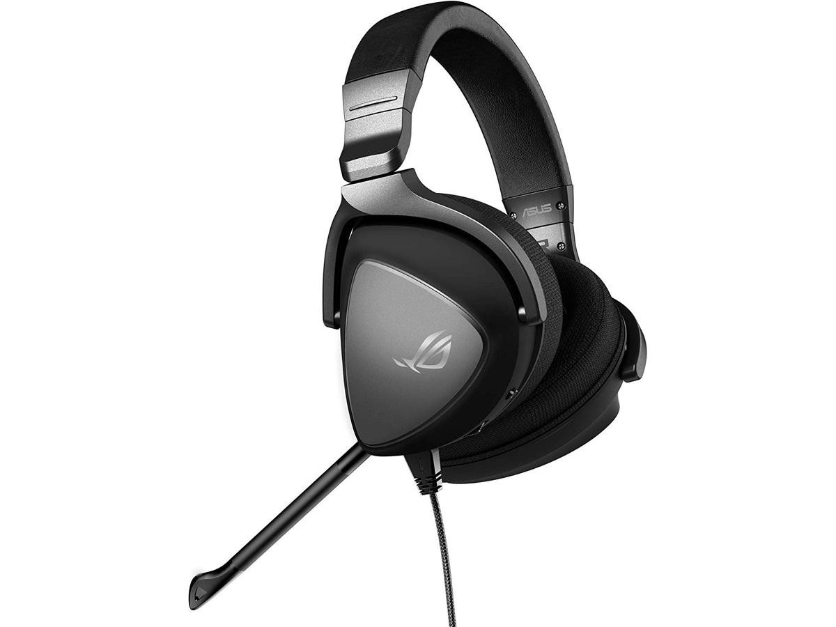 Asus Gaming Headset for PC, Mac, PlayStation 4, Xbox One and Nintendo Switch with Hi-Res Audio, and Exclusive Airtight-Chamber Design Black - ROG DELTA CORE