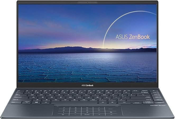 Asus Zenbook 14 Ultra-Slim Laptop 14Â Full Hd Nanoedge Display, Intel Core I7-1165G7, 8Gb Ram, 512Gb Pcie Ssd, Numberpad, Thunderbolt 4, Windows 10 Home, Ai Noise-Cancellation, Pine Grey  - UX425EA-H71