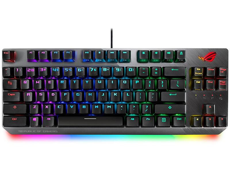 Asus ROG Strix Scope NX TKL keyboard Gaming USB QWERTY Black, Grey - 90MP01N7-BKUA00