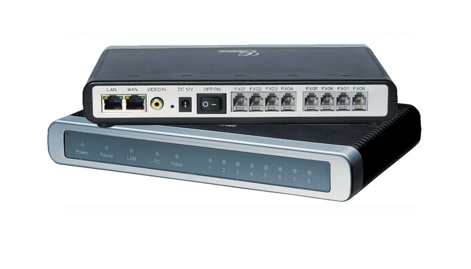 Grandstream GXW4104 VoIP Gateway - 2 x RJ-45 - 4 x FXO - Fast Ethernet - Rack mountable, Desktop, Wall Mountable - GXW4104