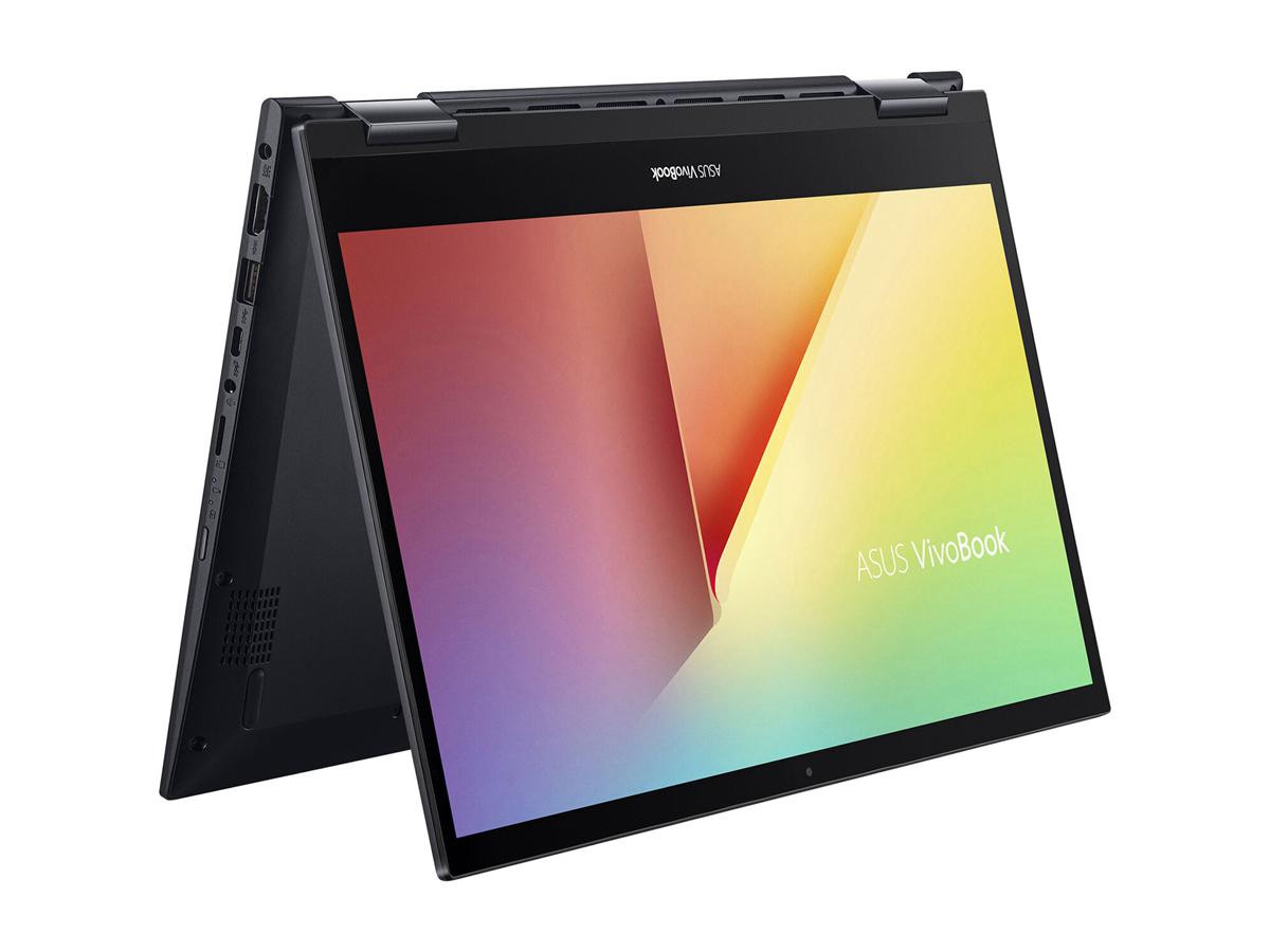 Asus  VivoBook Flip 14 AMD Ryzen 5 5500U 8GB Memory 512 GB PCIe SSD AMD Radeon  Graphics 14.0" Touchscreen 1920 x 1080 Convertible 2-in-1 Laptop Windows 10 Home 64-bit - TM420UA-DS52T