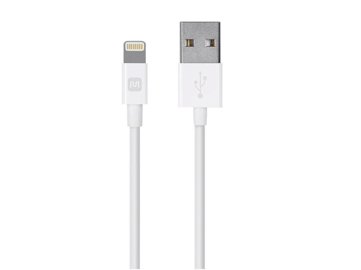 Monoprice Select Series Apple Mfi Certified Lightning To Usb Charge & Sync Cable, 10Ft White - 12842