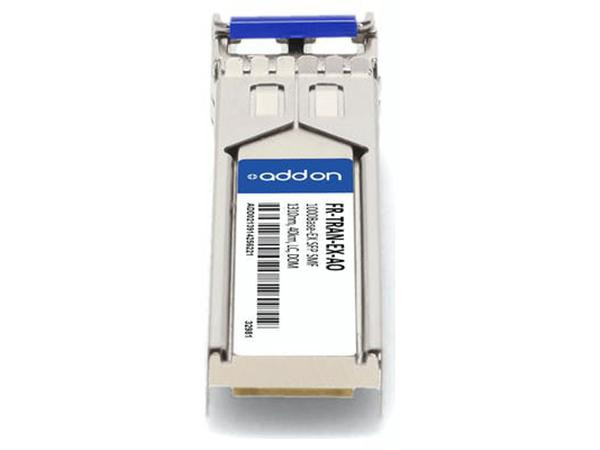 AddOn Fortinet FR-TRAN-EX Compatible TAA Compliant 1000Base-EX SFP Transceiver (SMF, 1310nm, 40km, LC, DOM, -40 to 85C) - AND-FR-TRAN-EX-AO