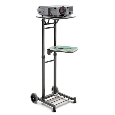 Da-Lite Stand Master I, Two Shelf Multimedia Projector Cart with Wheels - 90095