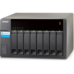 Qnap TX-800P Drive Enclosure - Thunderbolt 2 Host Interface Tower - 8 x HDD Supported - 8 x Total Bay - 8 x 2.5"/3.5" Bay - TX-800P-US