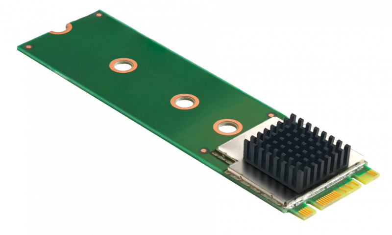 Qnap CORAL M.2 ACCELERATOR (B+M KEY); PROCESSOR: ON-BOARD EDGE TPU COPROCESSOR, PERFORMING HIGH-SPEED ML INFERENCING; PERFORMANCE: 4 TOPS (INT8), 2 TOPS PE - G650-04686-01-QNAP