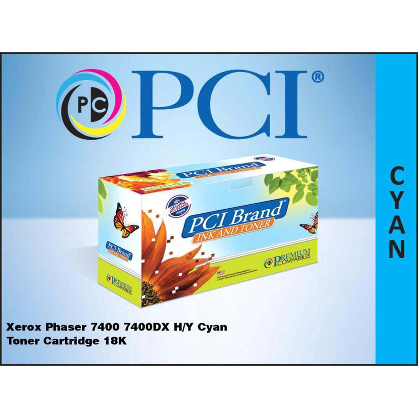 PCI High Yield Laser Toner Cartridge - Alternative for Xerox 106R01077 - Cyan - 1 / Each - 18000 Page - 106R01077-PCI