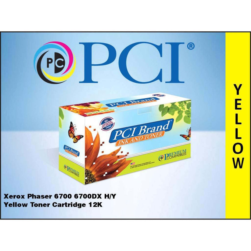 PCI Laser Toner Cartridge - Alternative for Xerox 106R01509 - Yellow - 1 / Each - 12000 Page - 106R01509-PCI