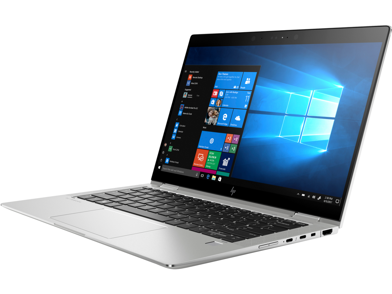 HP EliteBook x360 1030 G3 Intel Core i7-8650U Quad-Core (1.90GHz 8MB) 13.3in LED FHD UWVA AG USlim Touch Intel UHD 620 Graphics Webcam 16GB (1 x 16GB) DDR4 2133MHz 512GB PCIe NVMe SED Opal2 TLC SSD Intel 802.11AC/abgn BT/FPR - 4LT87AW